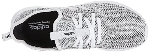 adidas womens Cloudfoam Pure Running Shoe, White/White/Black, 8.5 US