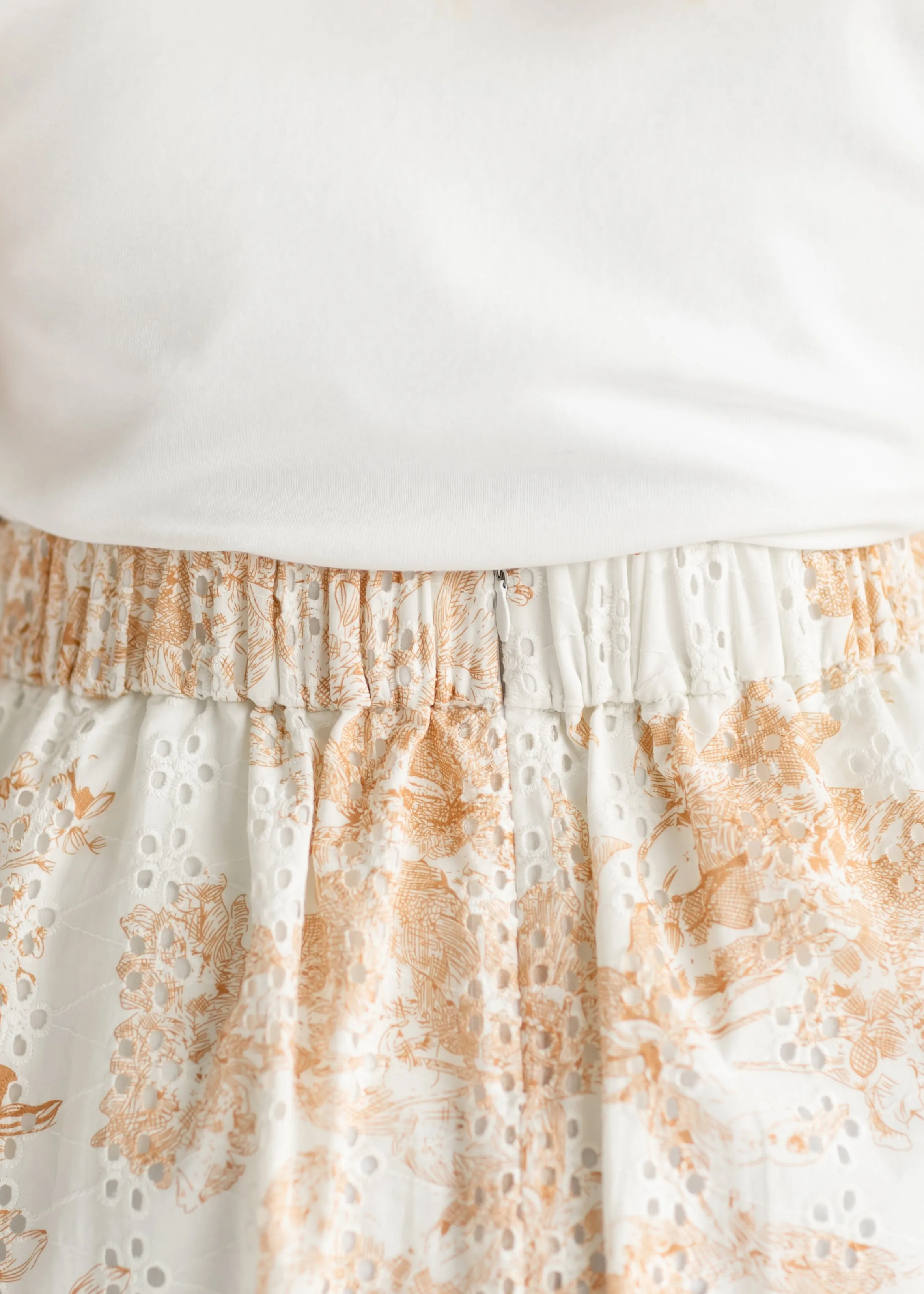 Annette Eyelet A-line Skirt - FINAL SALE
