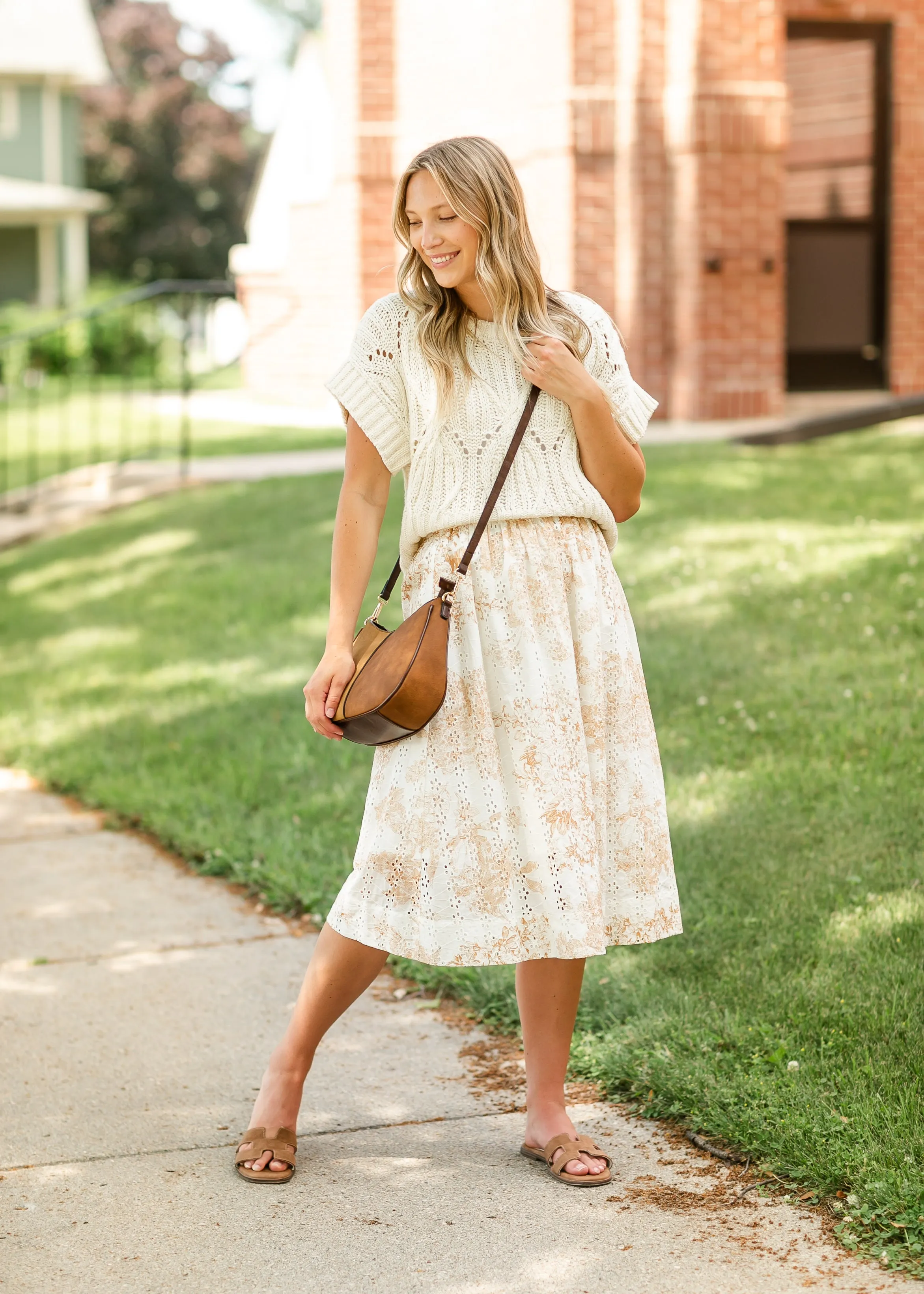 Annette Eyelet A-line Skirt - FINAL SALE