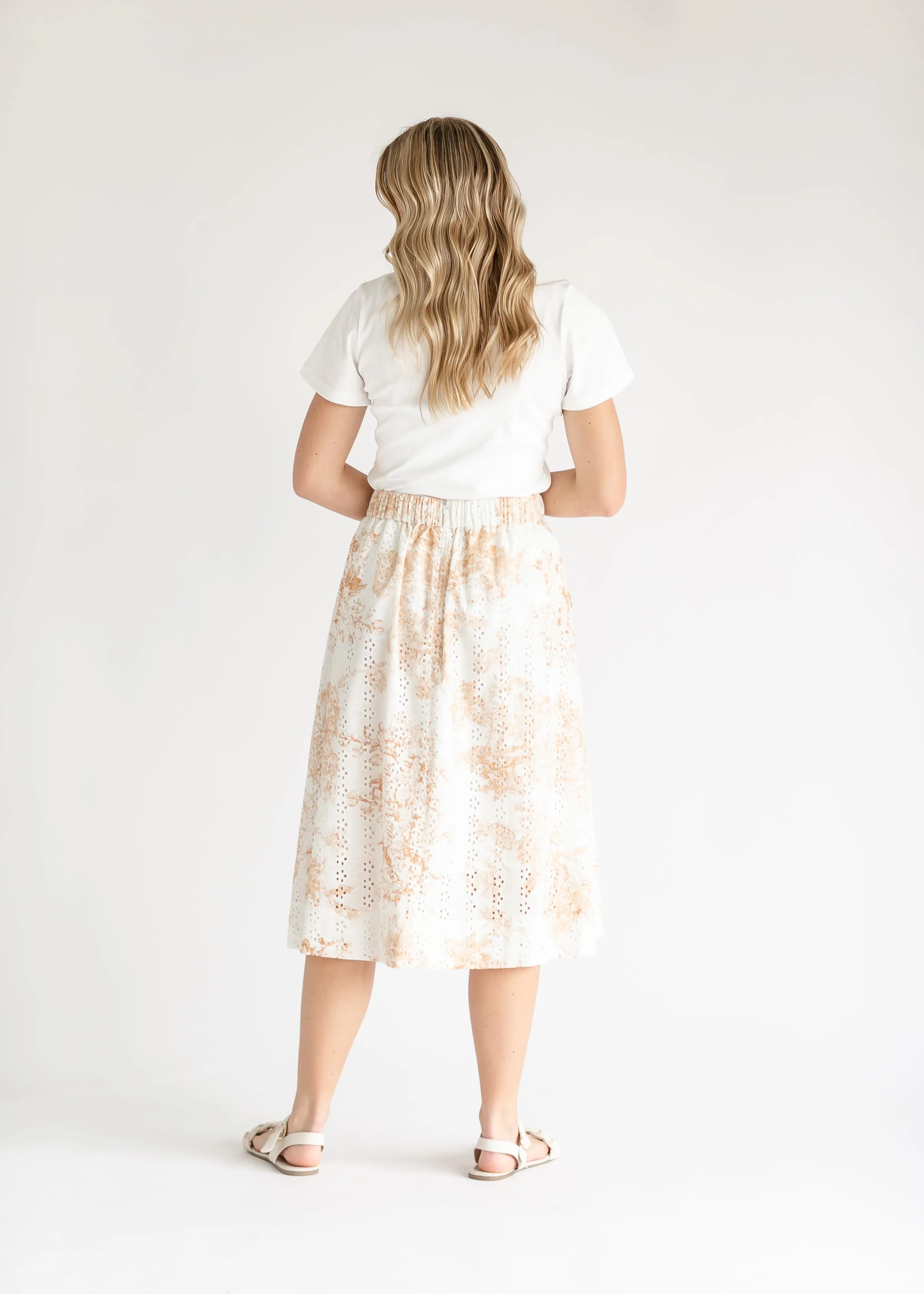 Annette Eyelet A-line Skirt - FINAL SALE