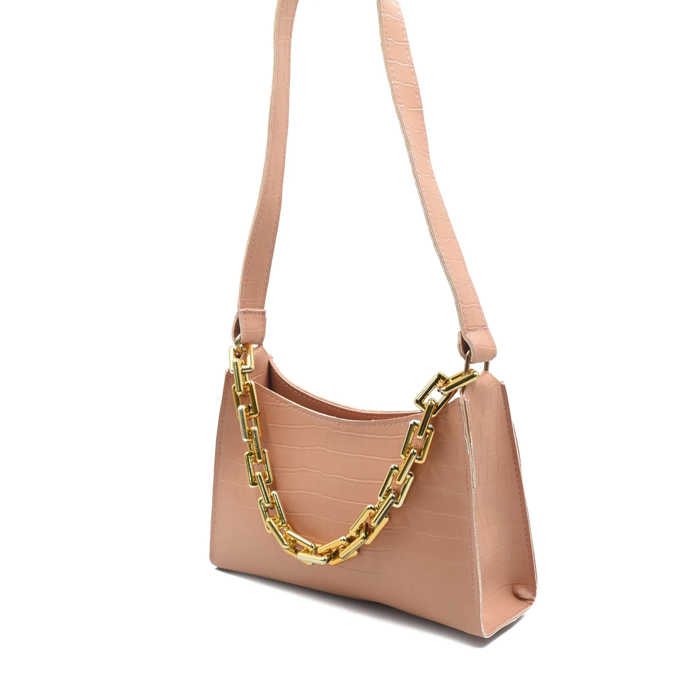Belle Chic Convertible Handbag - Peach