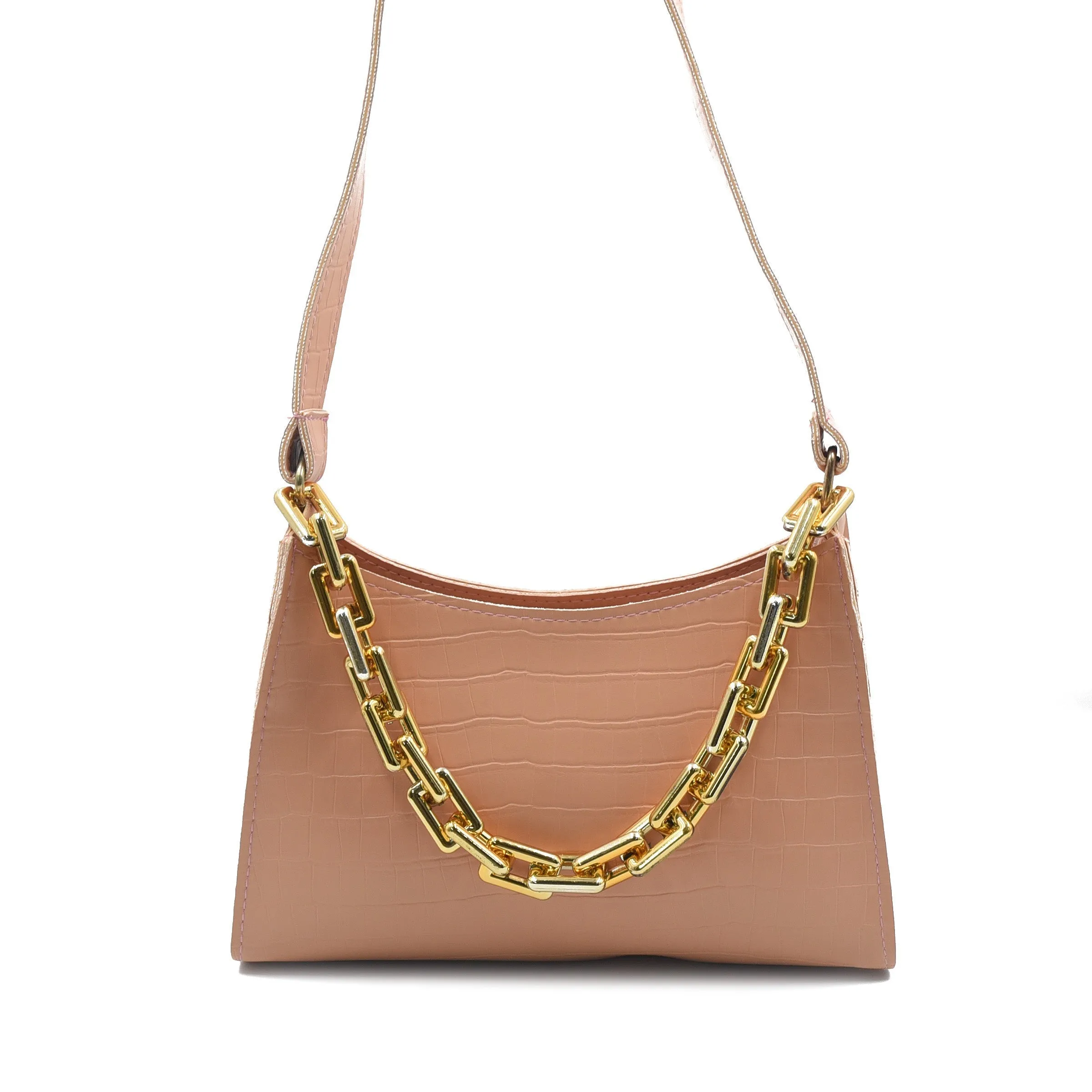Belle Chic Convertible Handbag - Peach
