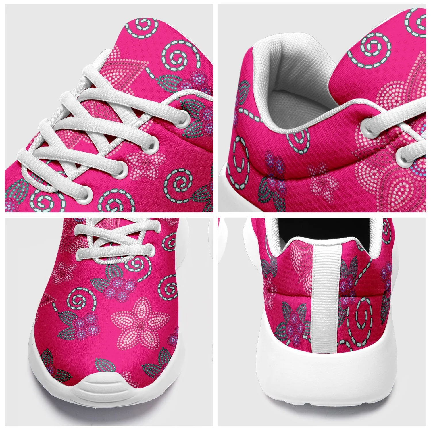 Berry Picking Pink Ikkaayi Sport Sneakers