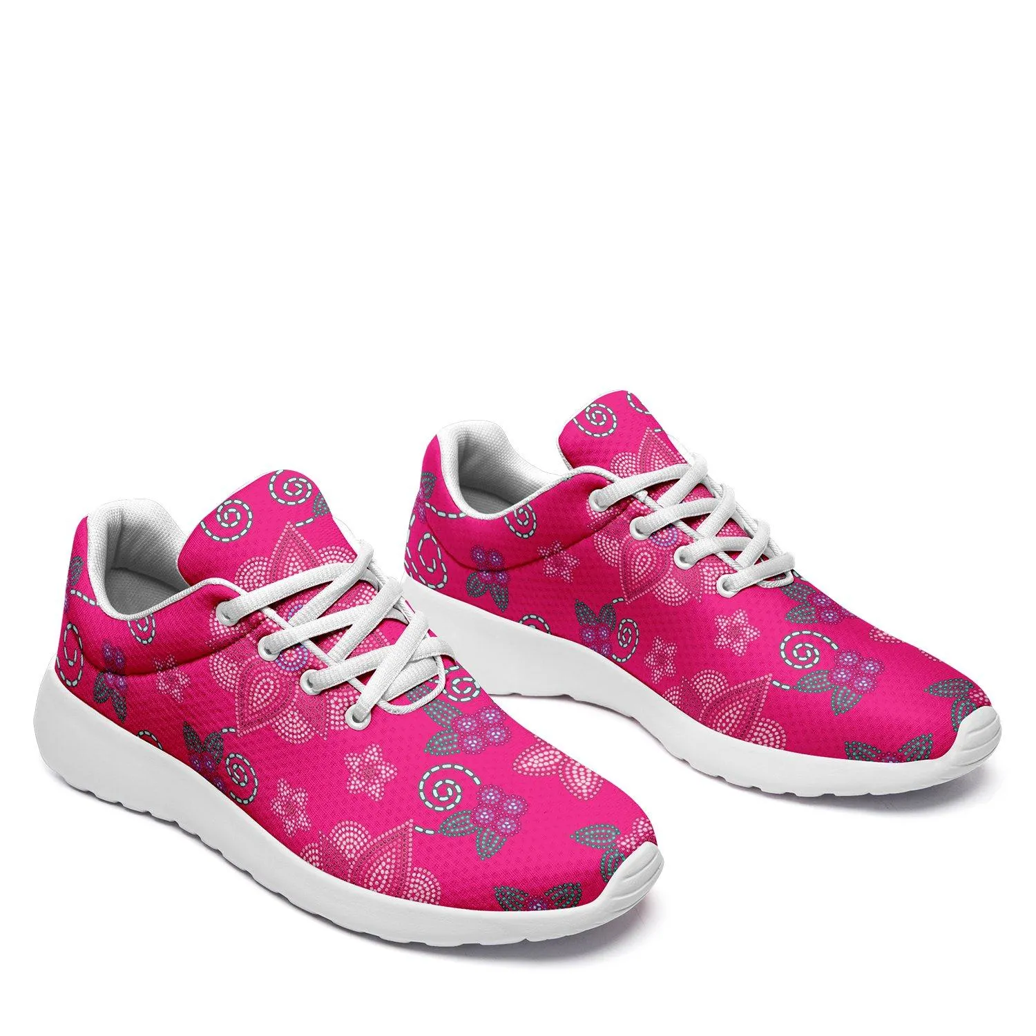 Berry Picking Pink Ikkaayi Sport Sneakers