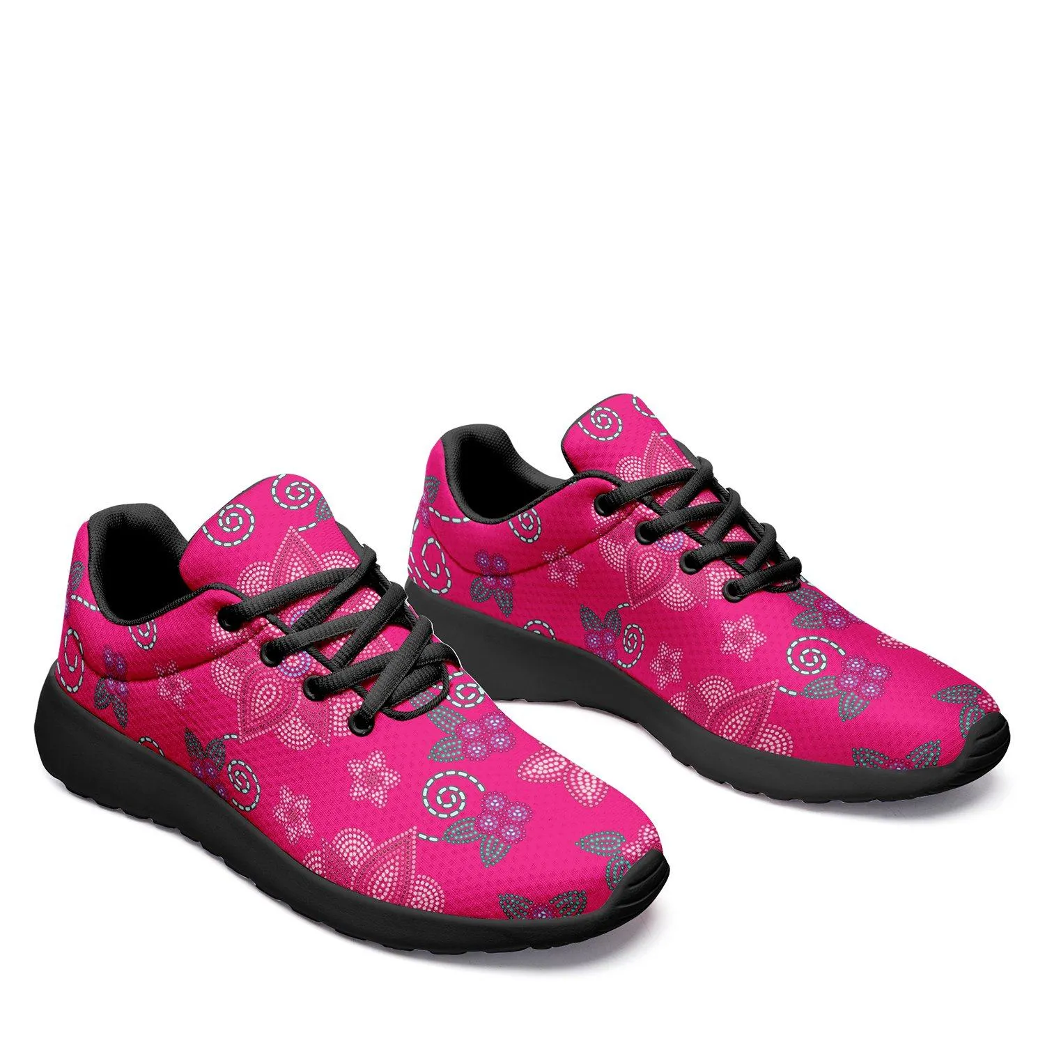 Berry Picking Pink Ikkaayi Sport Sneakers
