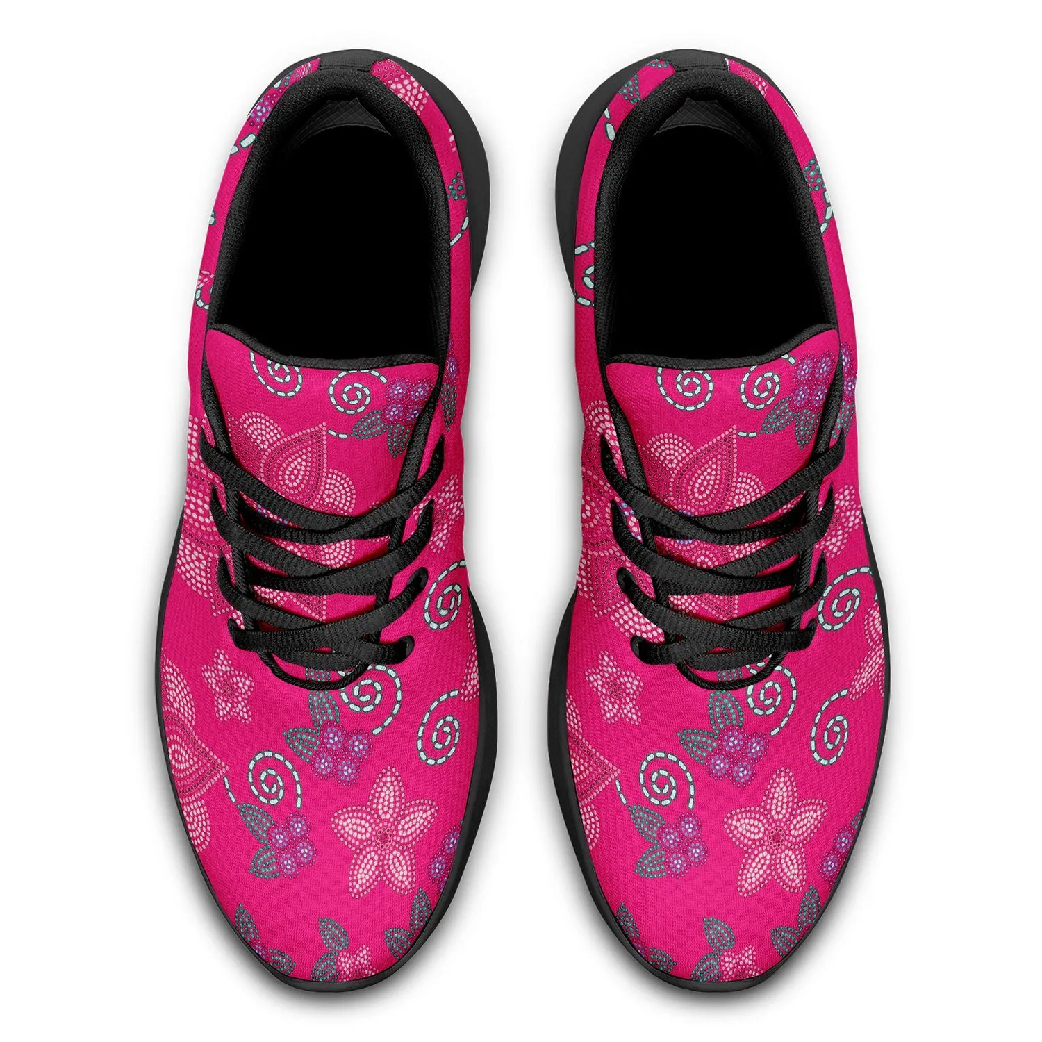 Berry Picking Pink Ikkaayi Sport Sneakers