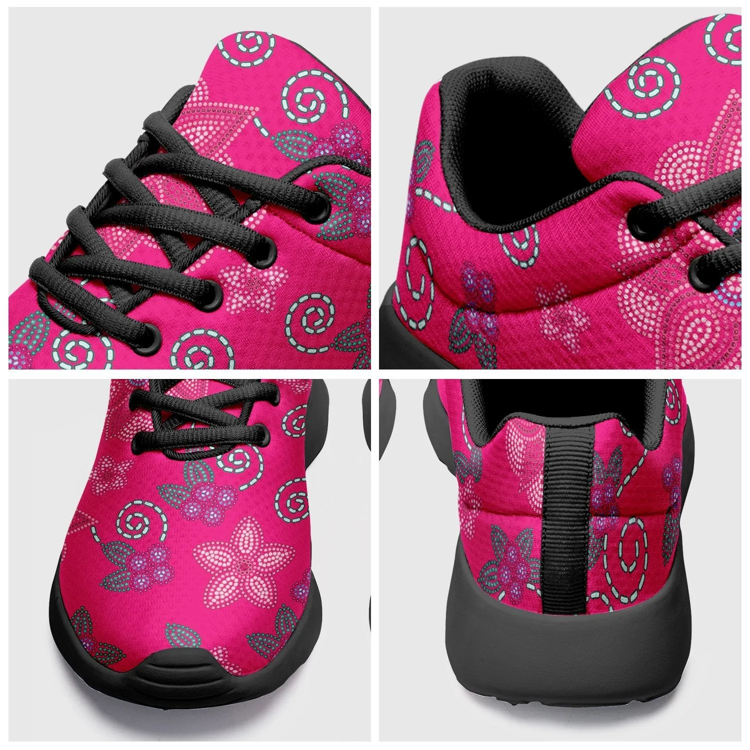 Berry Picking Pink Ikkaayi Sport Sneakers