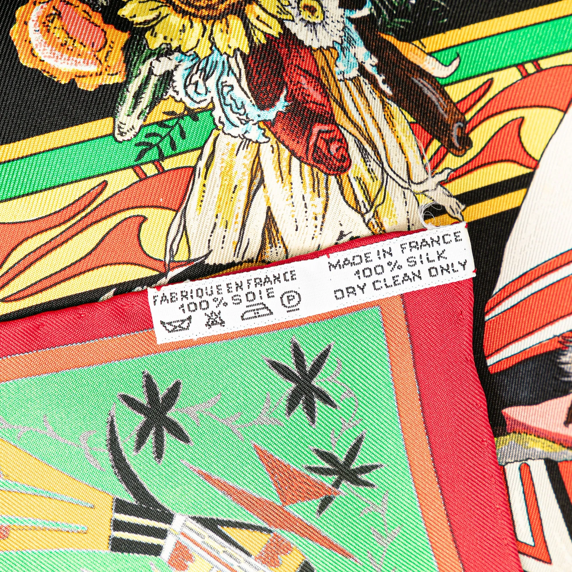 Black Hermès Kachinas Giant Triangle Silk Scarf Scarves