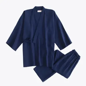 Blue Samue Kimono Pants