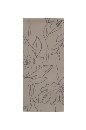 Brunello cucinelli magnolia print silk scar