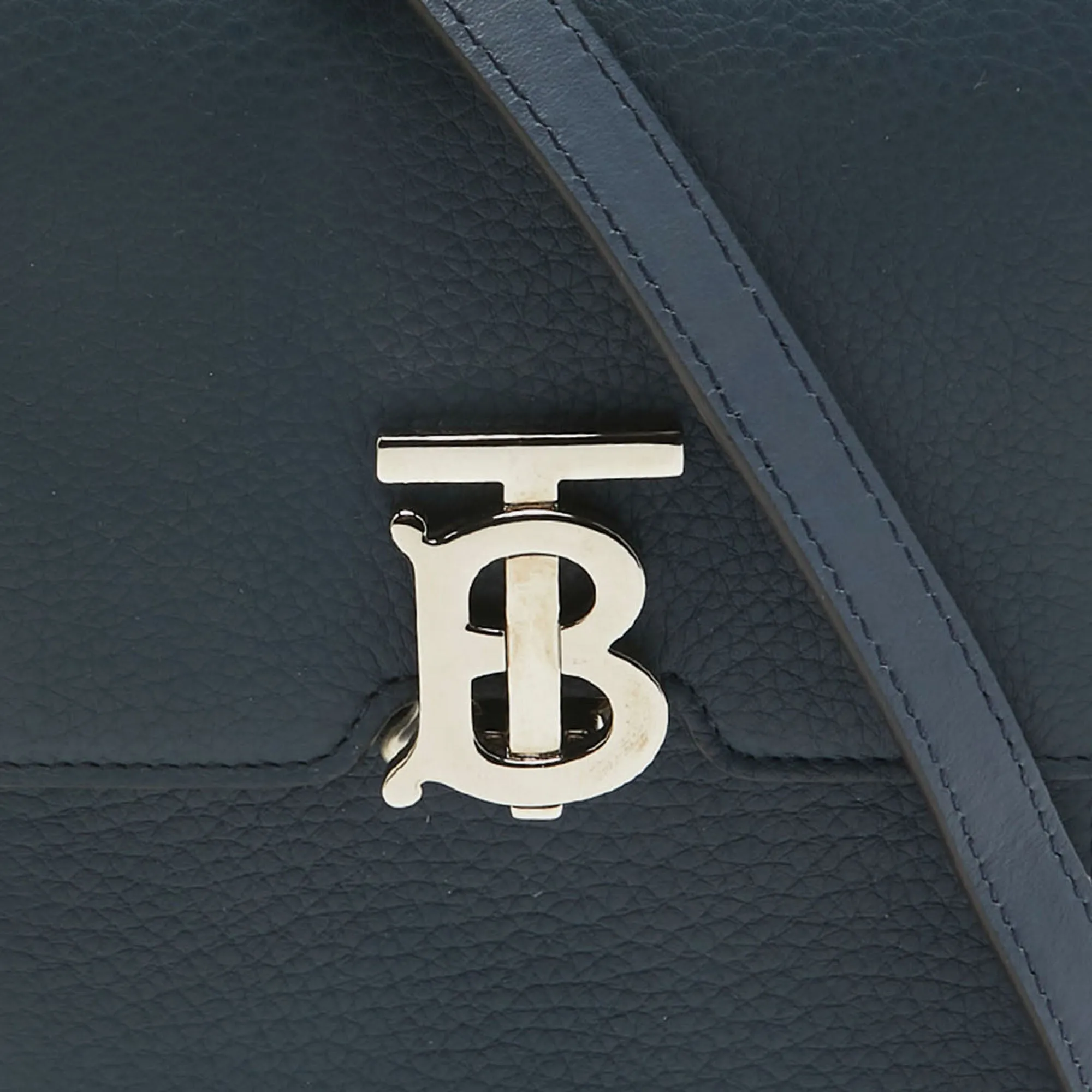 BURBERRY Blue Leather Robin Crossbody Bag