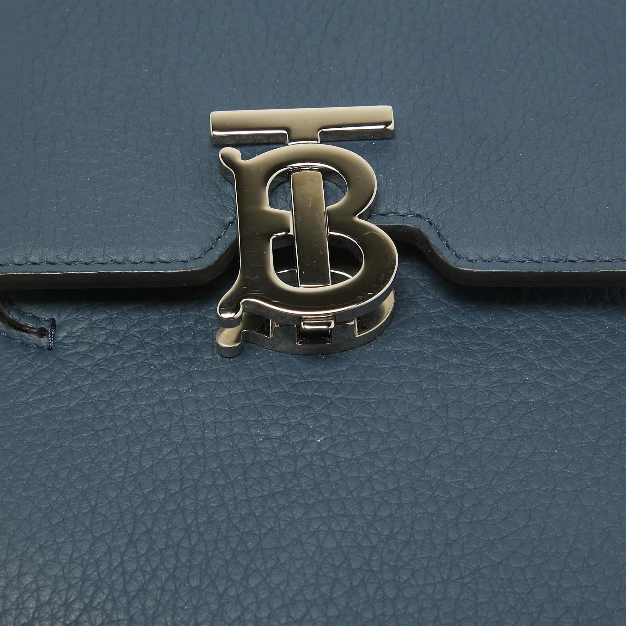 BURBERRY Blue Leather Robin Crossbody Bag