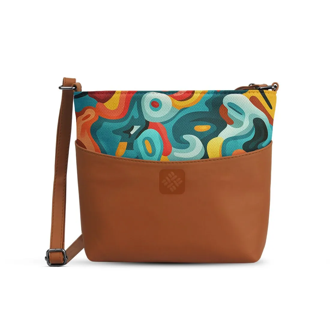Chic Essentials Crossbody Retro Psychedelia