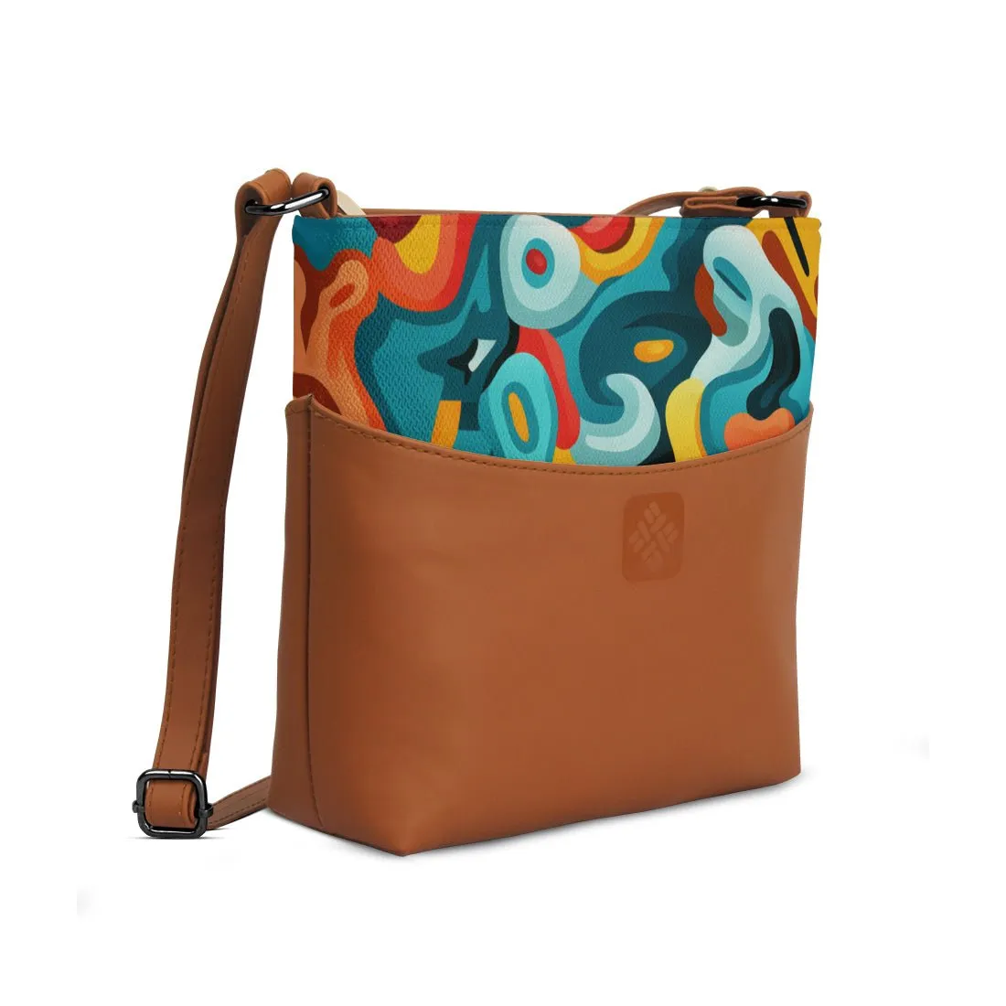 Chic Essentials Crossbody Retro Psychedelia