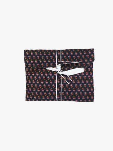 Cotton Pajamas-Black Floral Print