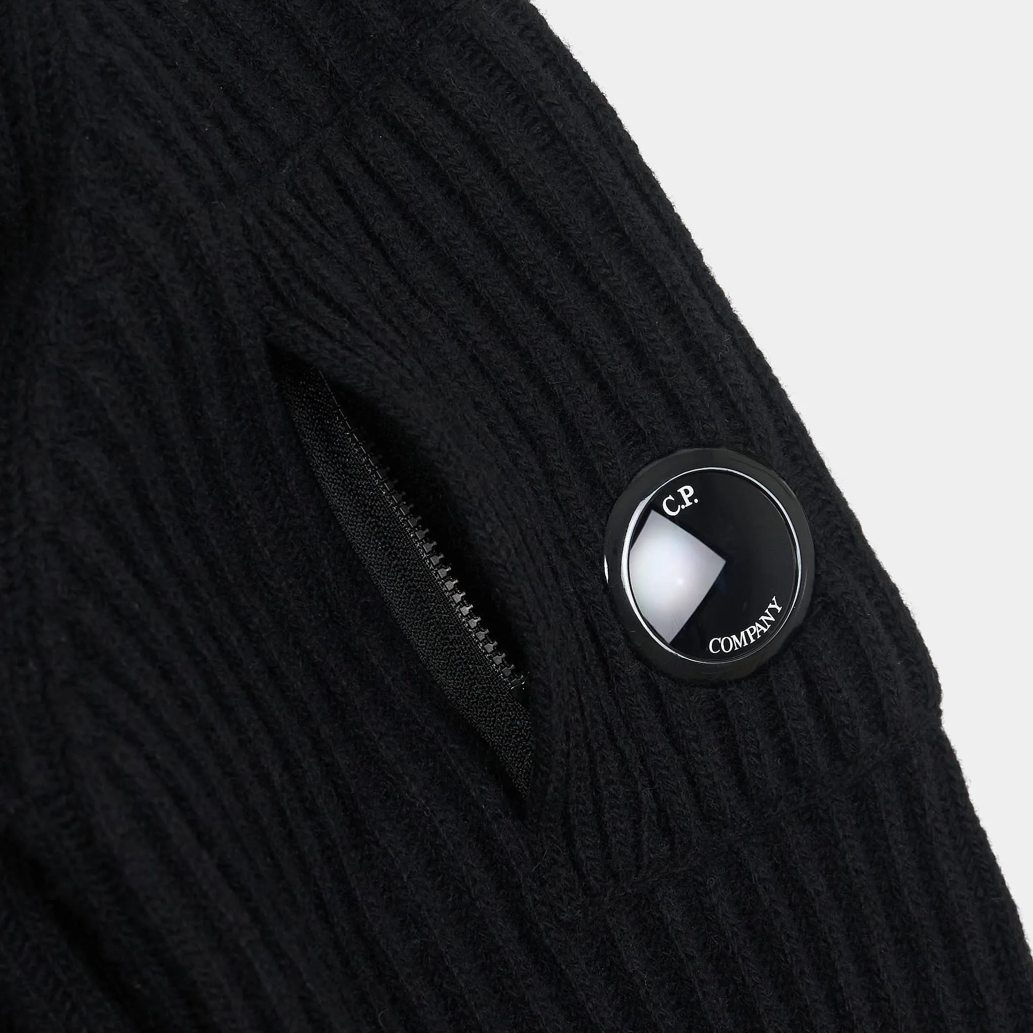 C.P. Company Rib Knitted Wool Cardigan