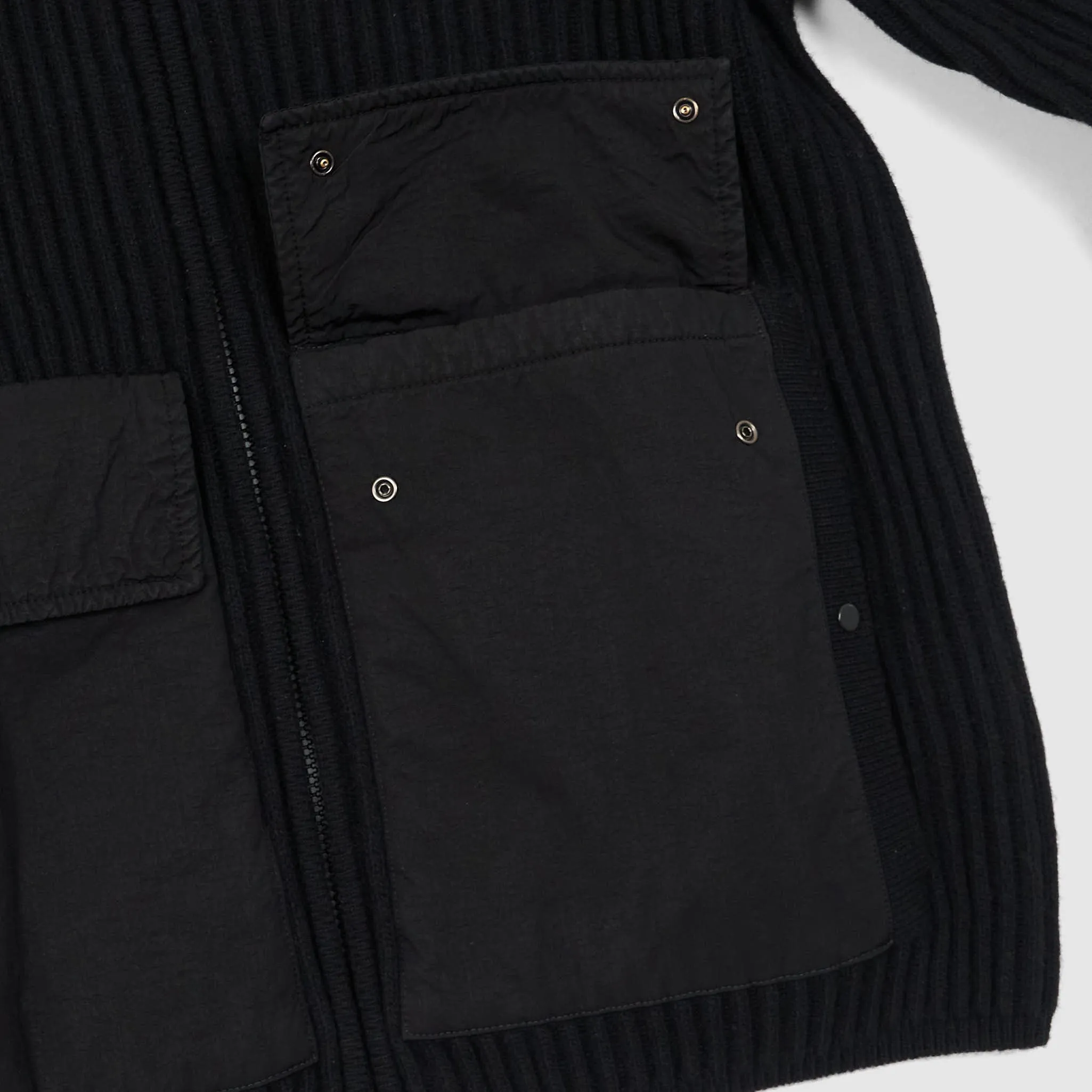 C.P. Company Rib Knitted Wool Cardigan