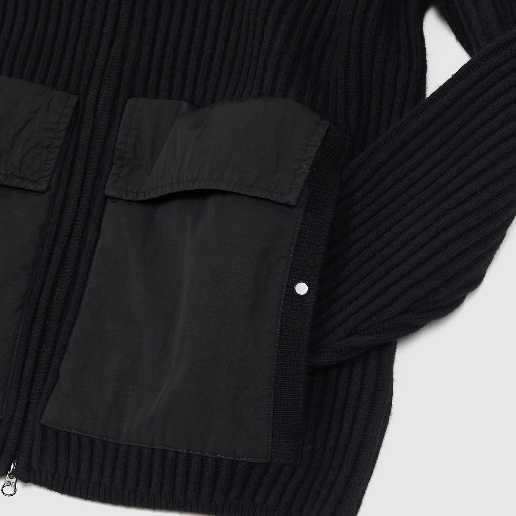 C.P. Company Rib Knitted Wool Cardigan