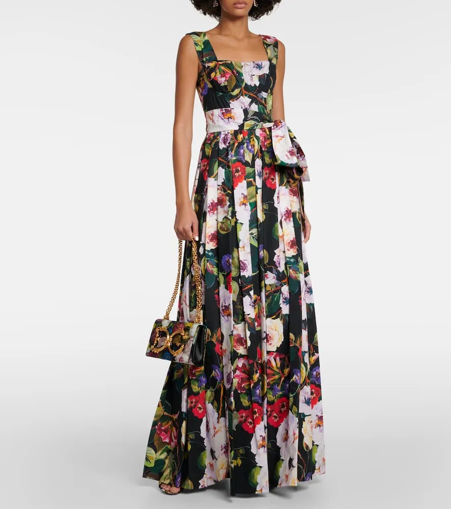Dolce&Gabbana Floral cotton gown