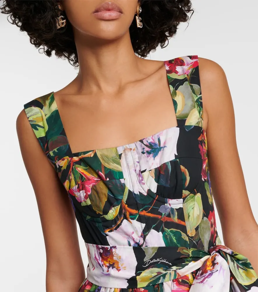 Dolce&Gabbana Floral cotton gown
