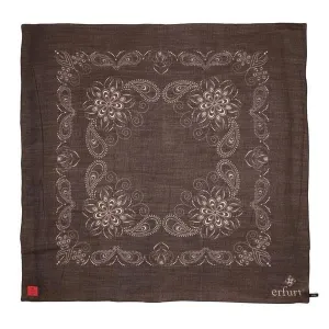 ERFURT - PAISLEY PRINT - soft twill -BROWN
