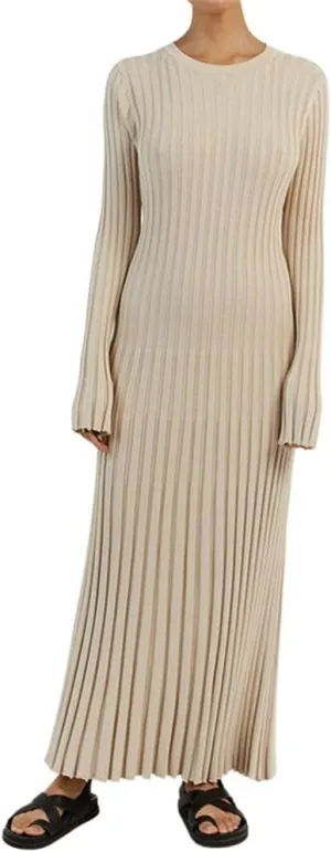 Fall Knit Dresses for Women 2024 Elegant Ribbed Pleated Bodycon Sweater Dress Casual Loose Maternity Dress