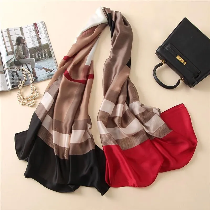 Fashion Print Silk Scarf