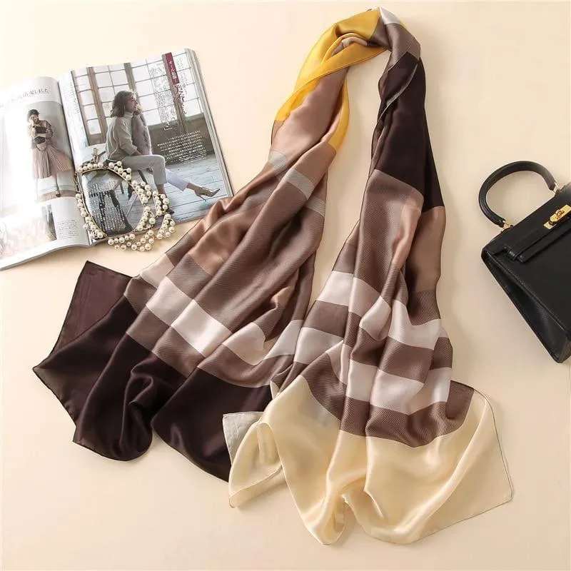 Fashion Print Silk Scarf