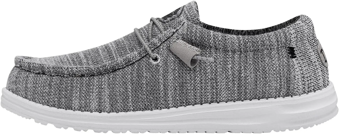 Hey Dude Men's Wally Stretch | Men's Loafers | Comfortable & Light-Weight
