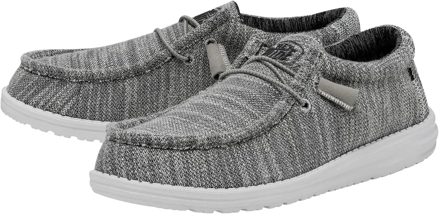 Hey Dude Men's Wally Stretch | Men's Loafers | Comfortable & Light-Weight