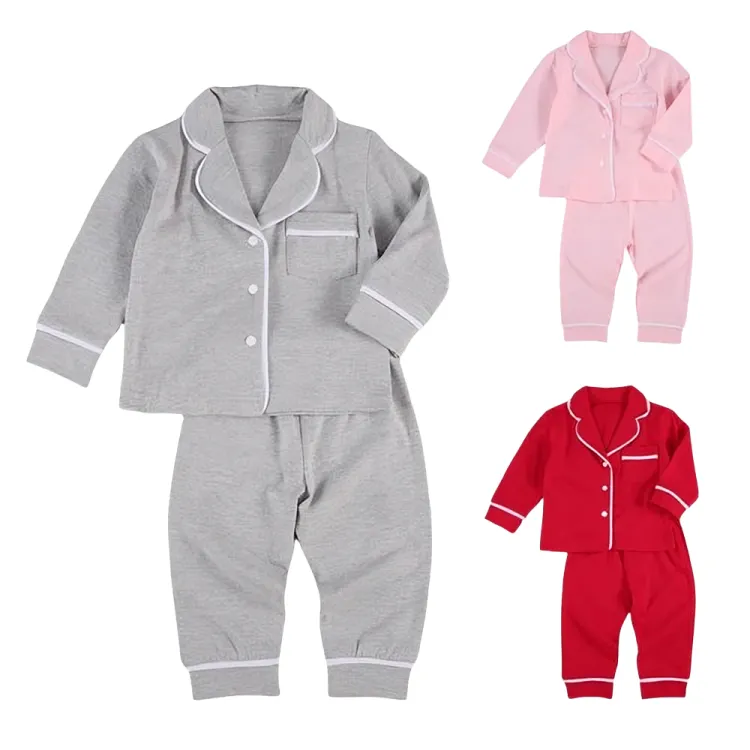 Long Sleeve Cotton Pajamas Set