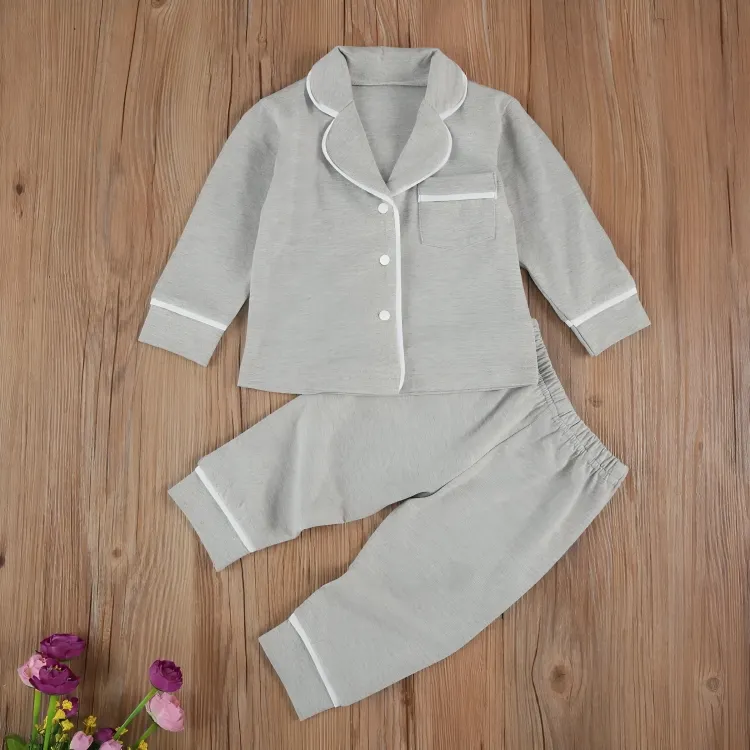Long Sleeve Cotton Pajamas Set