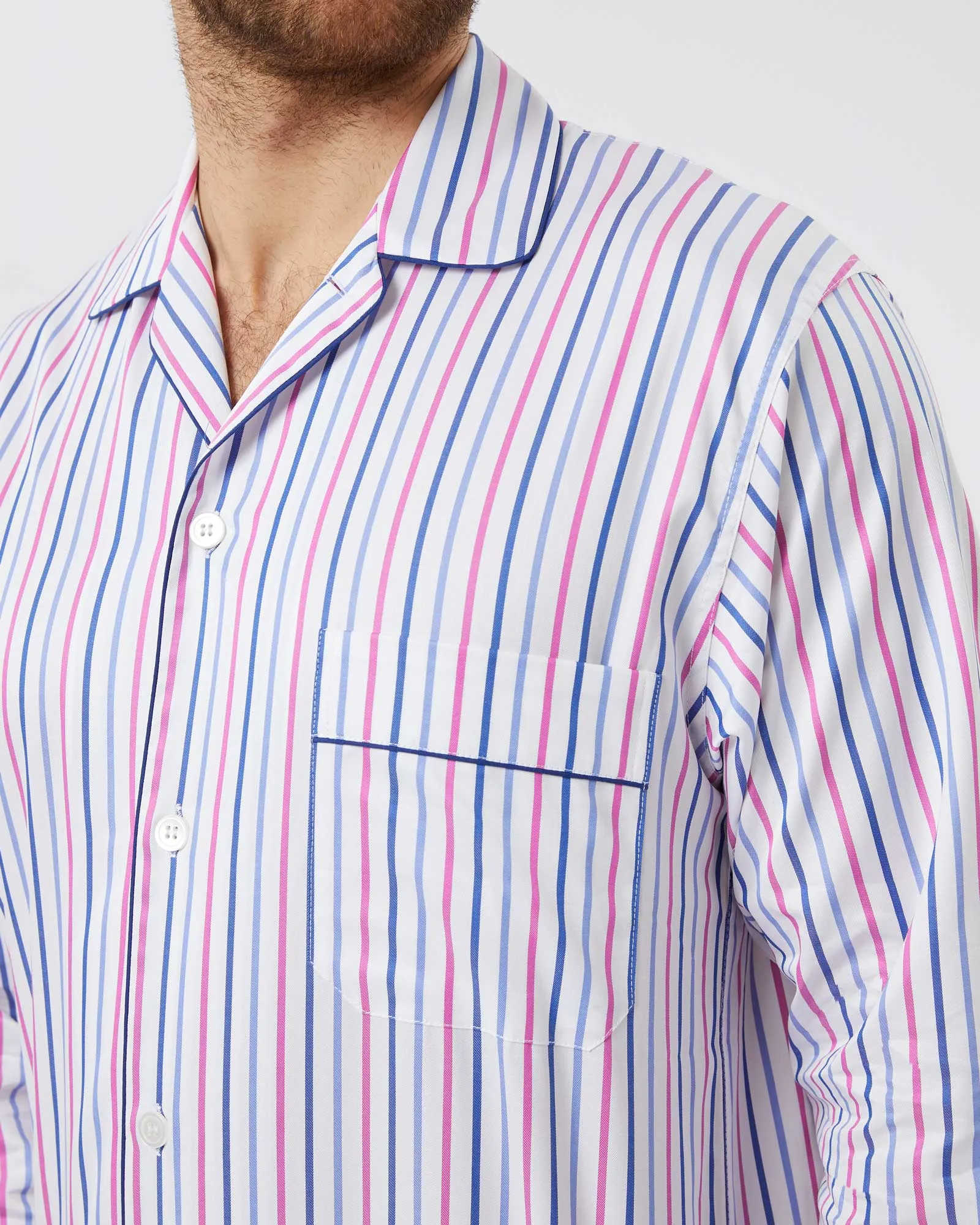 Men's Two-Fold Cotton Pajamas - Langley