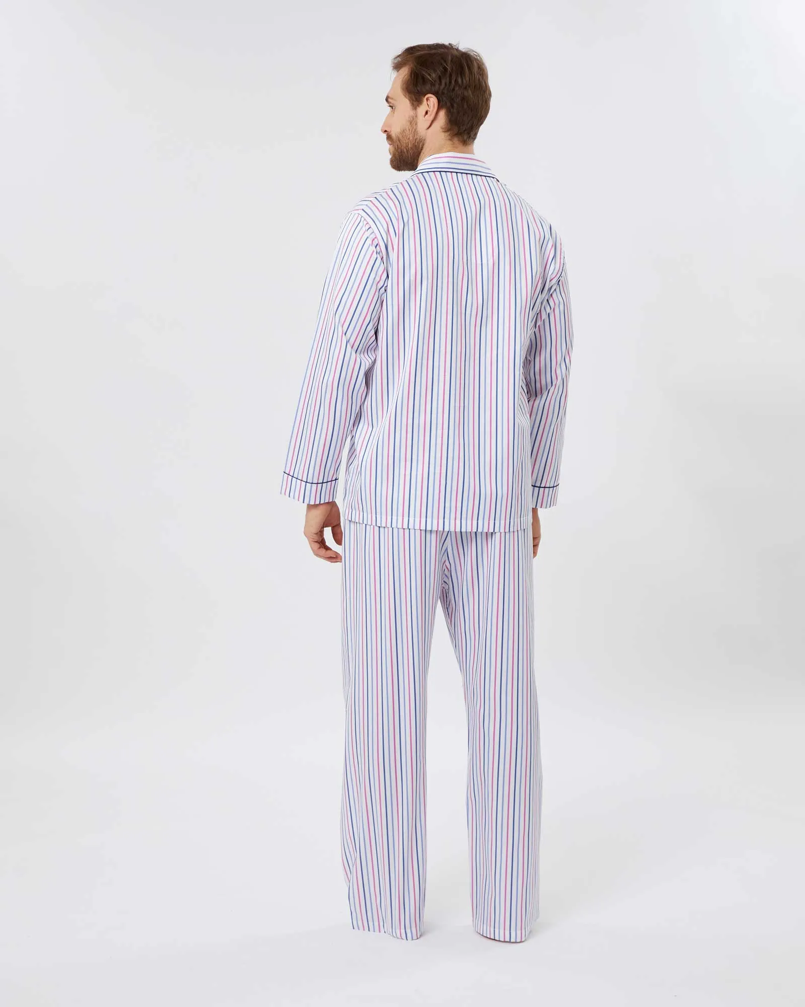 Men's Two-Fold Cotton Pajamas - Langley