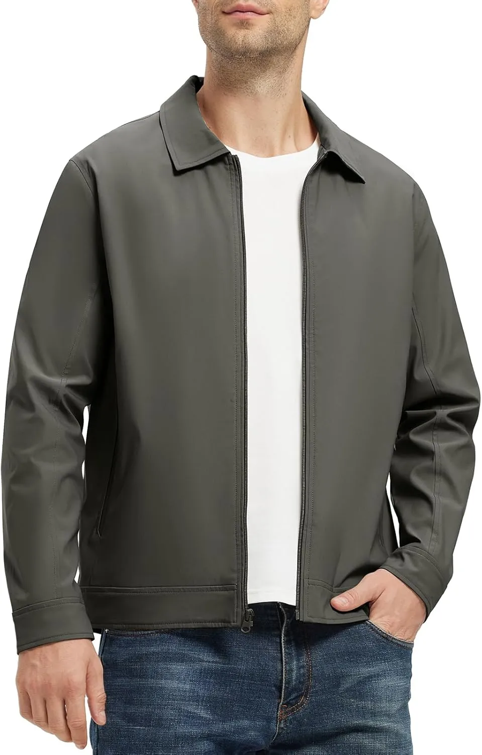 Rdruko Men's Light Jackets Windbreaker Spring Fall Lightweight Jackets Caual Stylish Jacket with Pockets
