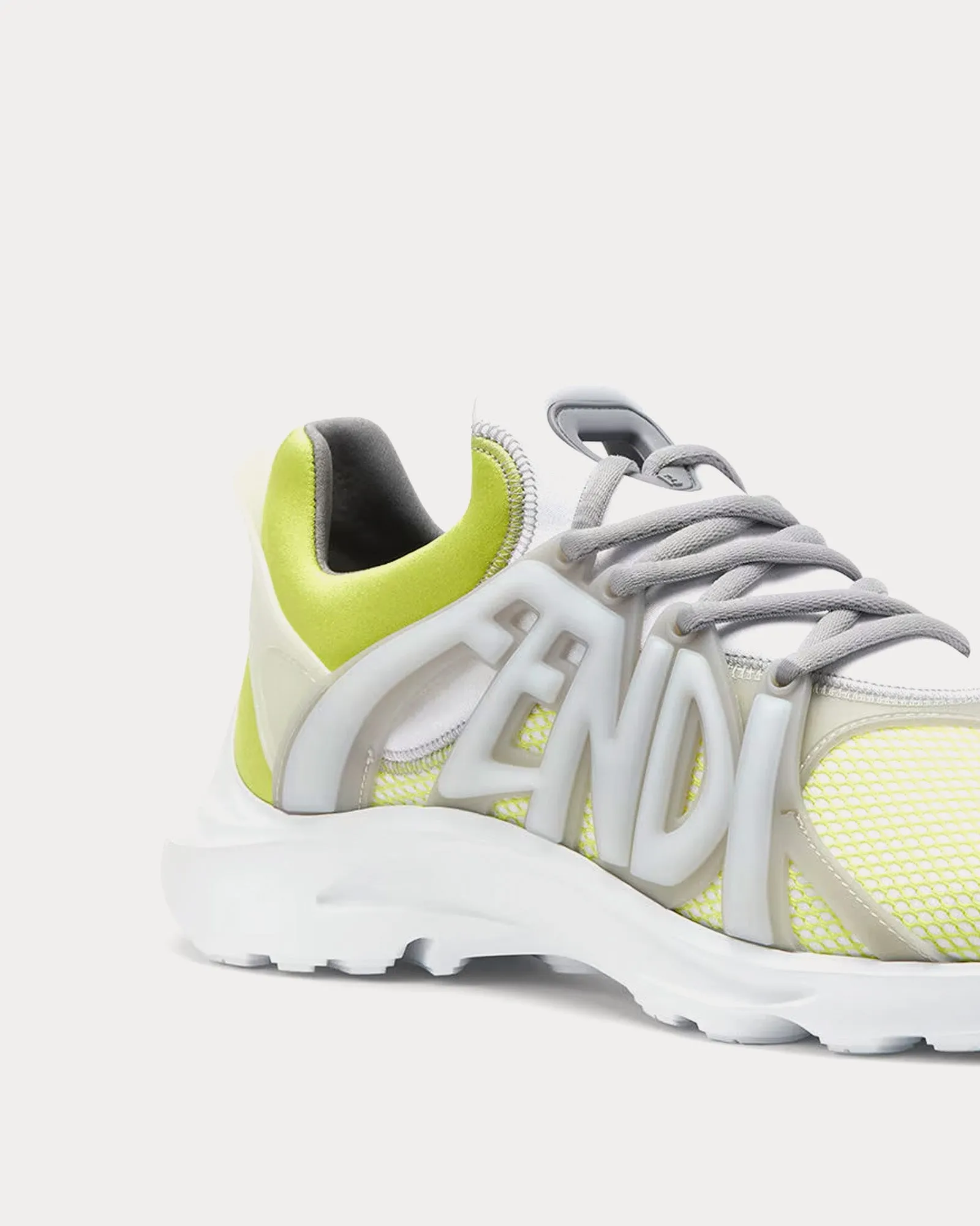 Tag Technical Mesh Yellow Low Top Sneakers