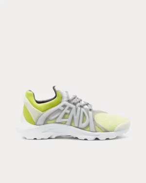 Tag Technical Mesh Yellow Low Top Sneakers