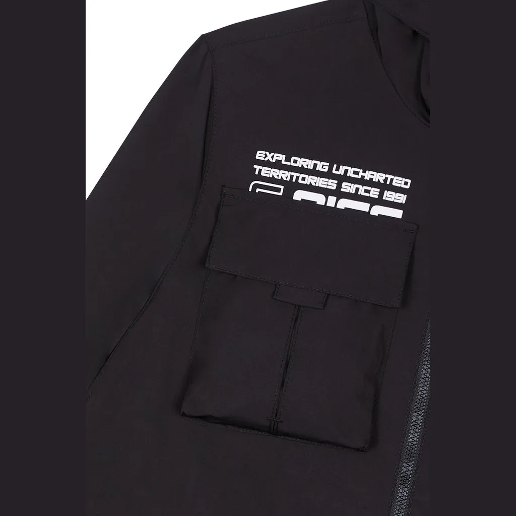 Utility Windbreaker Jacket - Black