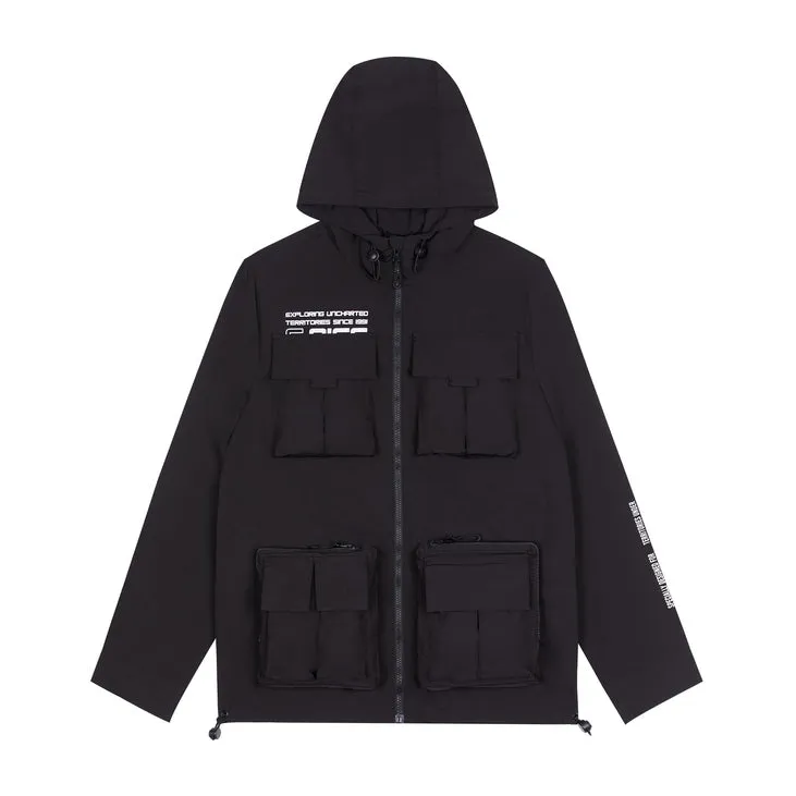 Utility Windbreaker Jacket - Black