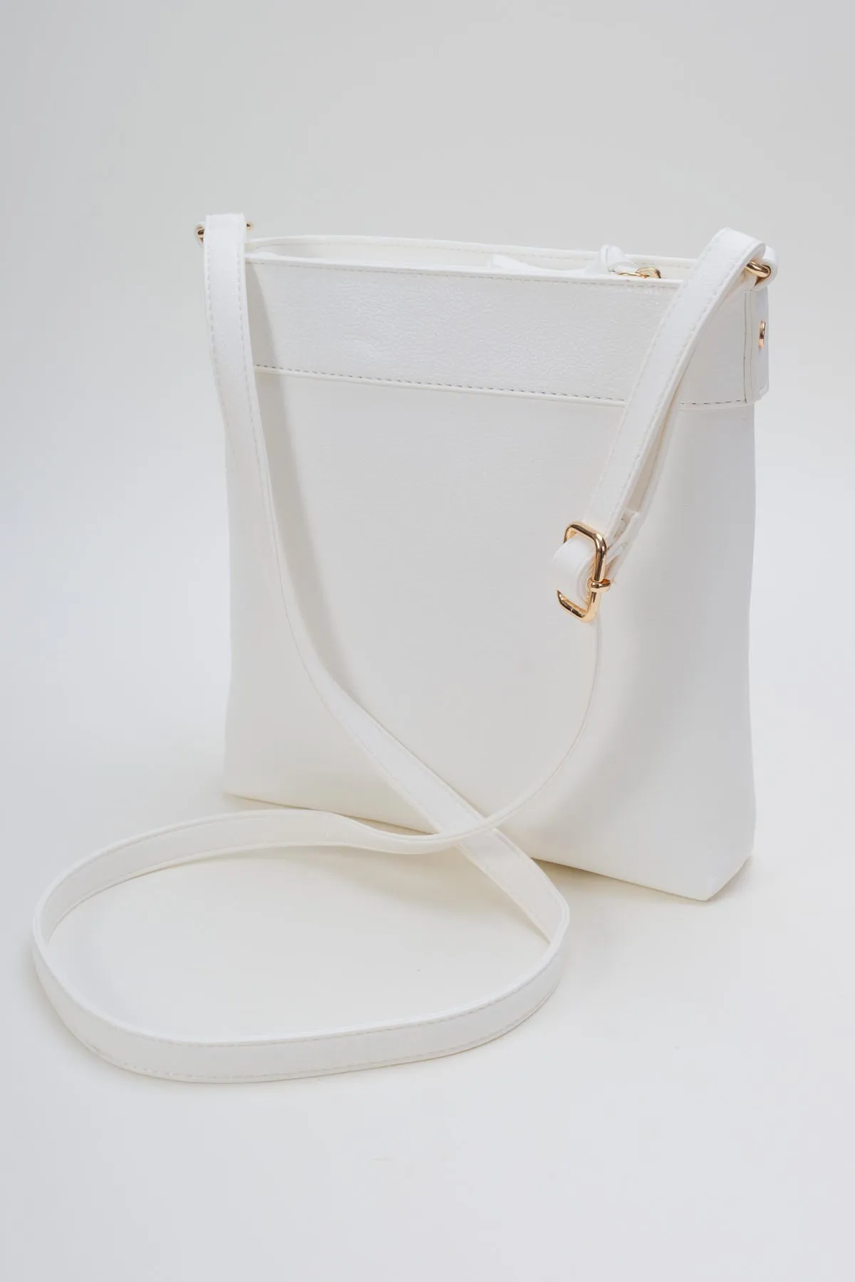 White Quilted Classic Crossbody Bag