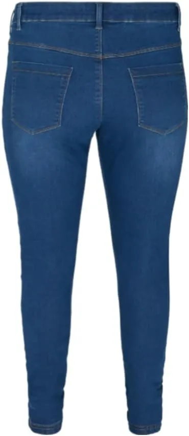 Women's Distressed/Damaged/Ripped Light Wash Denim Jeans
