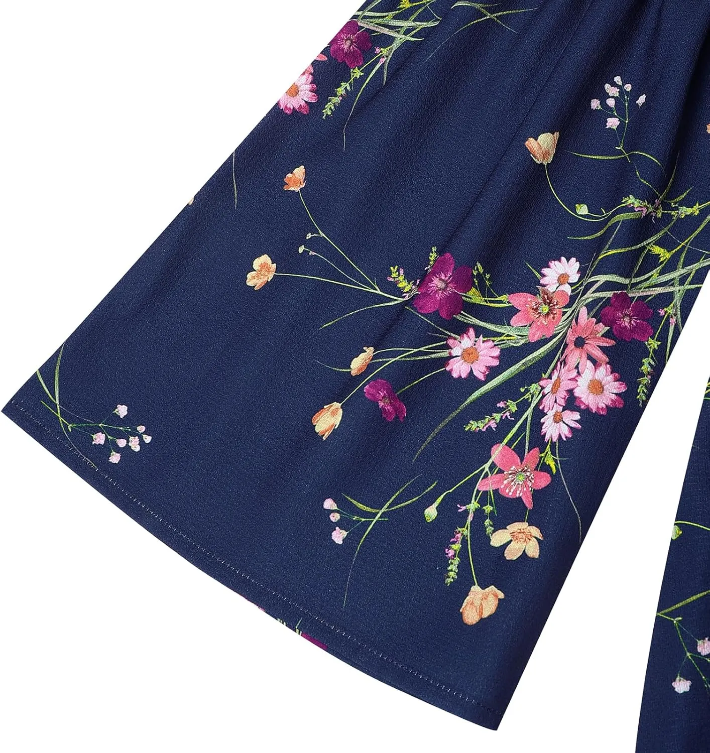 Women's Dress Summer Floral Long Sleeve Off Shoulder Casual Mini Dresses