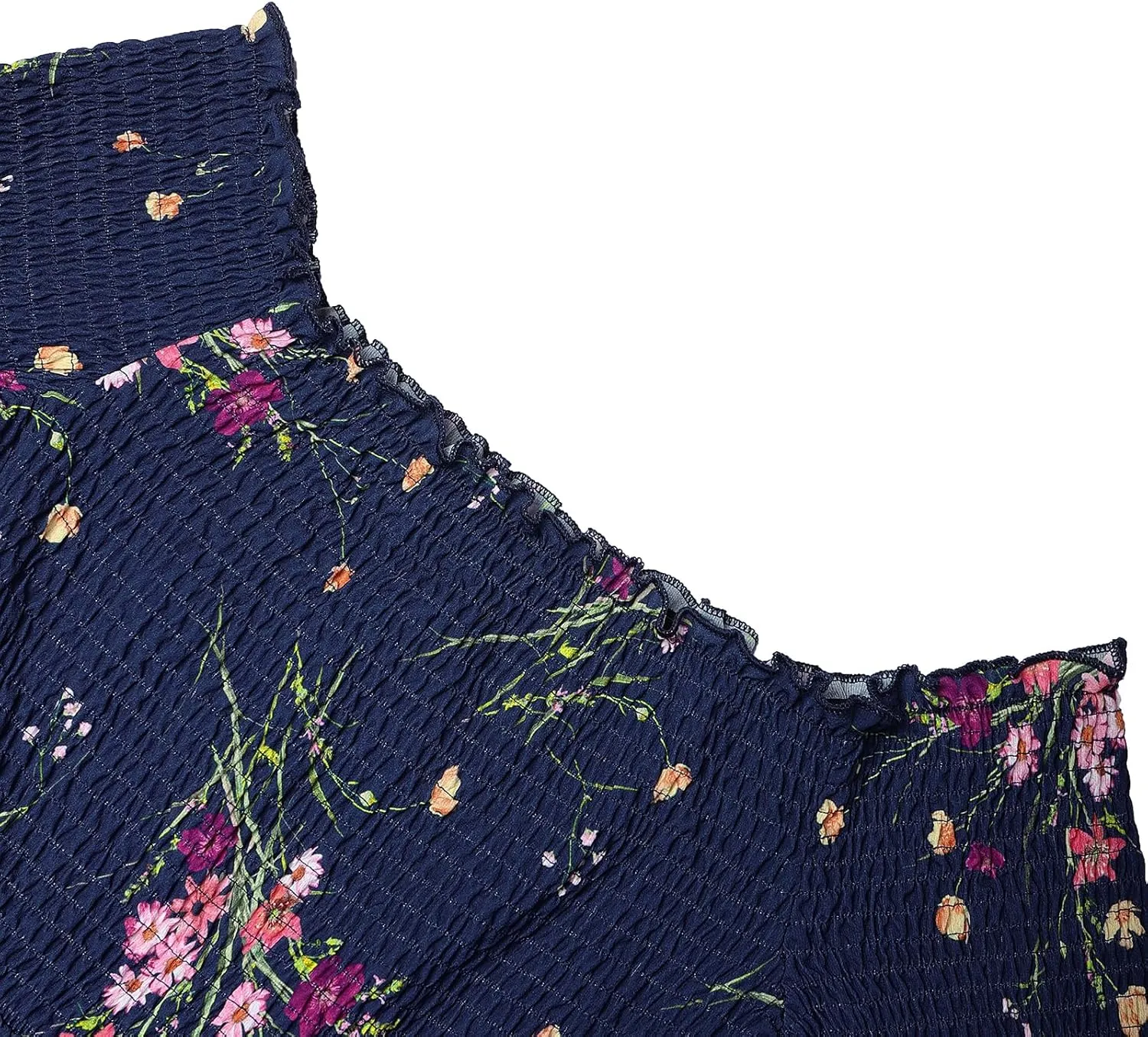 Women's Dress Summer Floral Long Sleeve Off Shoulder Casual Mini Dresses